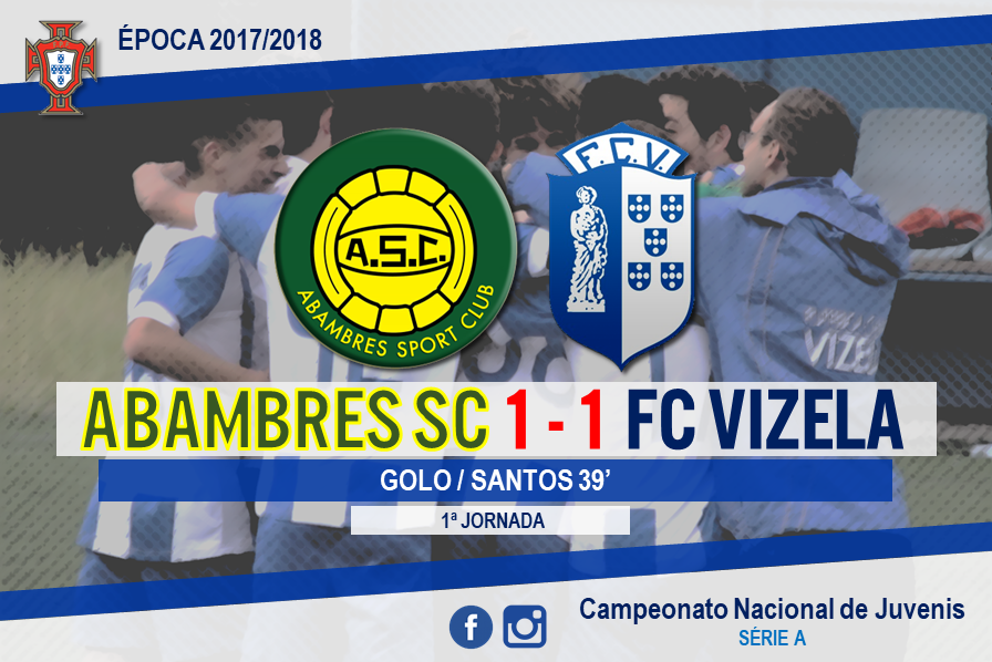 Sub-17 empataram em Abambres na estreia