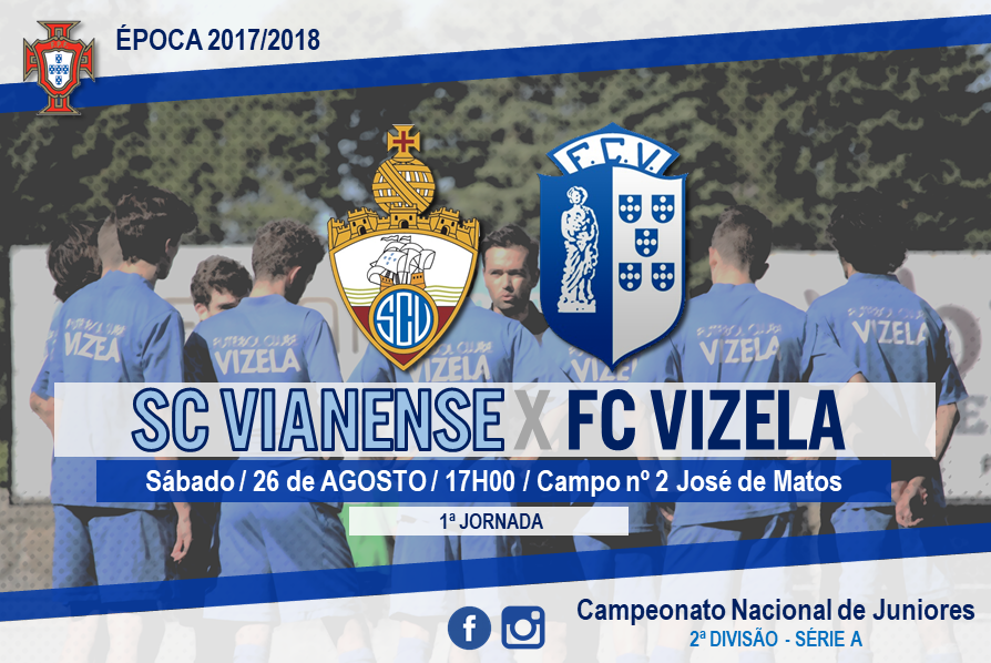 Juniores jogam este sábado em Viana do Castelo