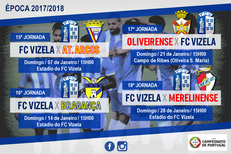 Programa do FC Vizela para Janeiro
