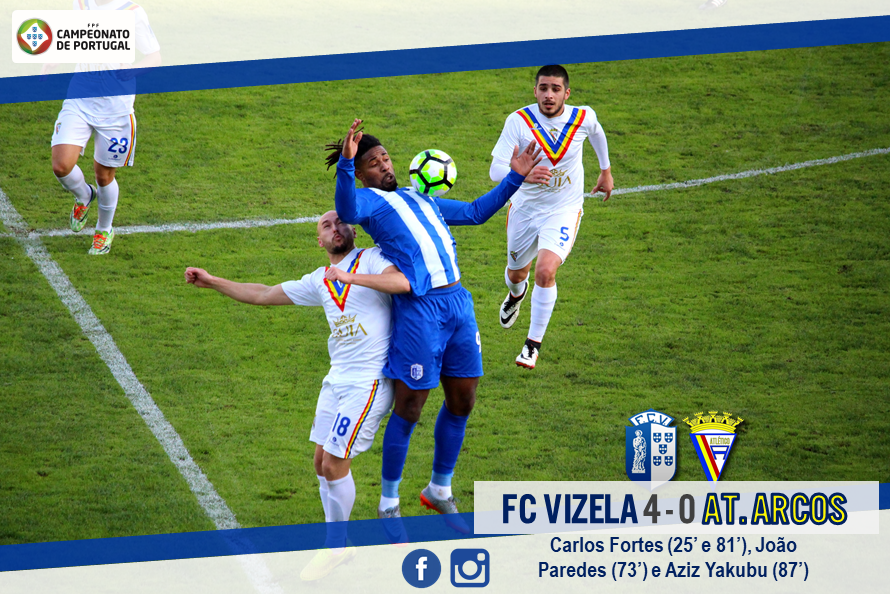 FC Vizela vence Arcos e reforça comando