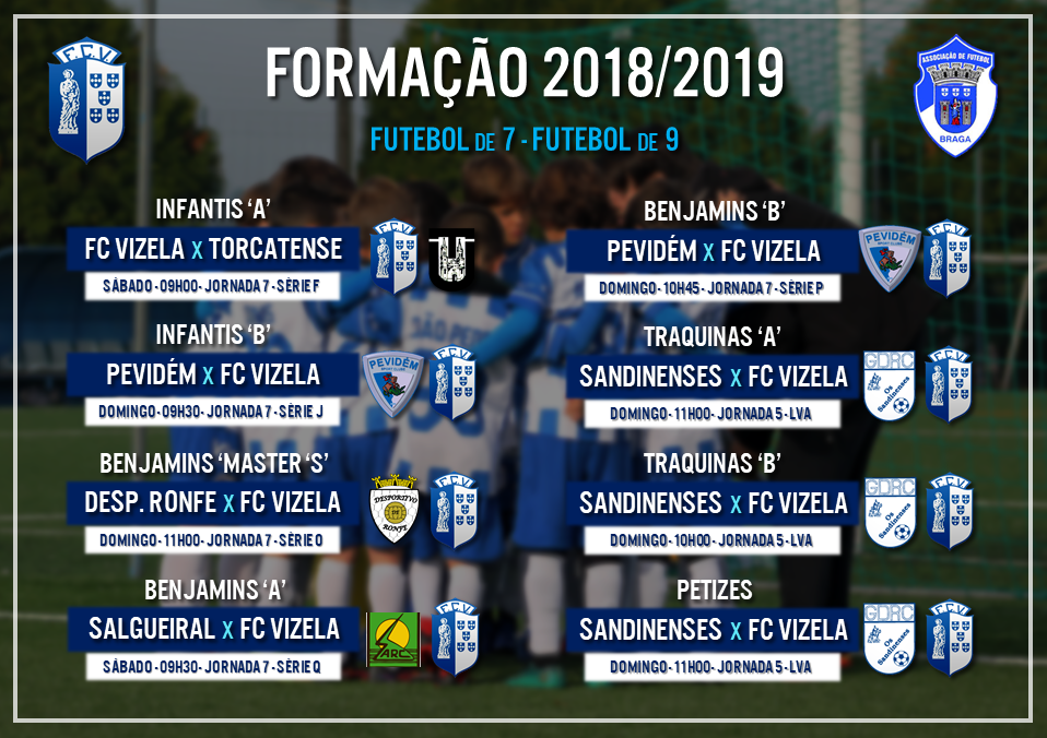 Agenda desportiva dos mais novos