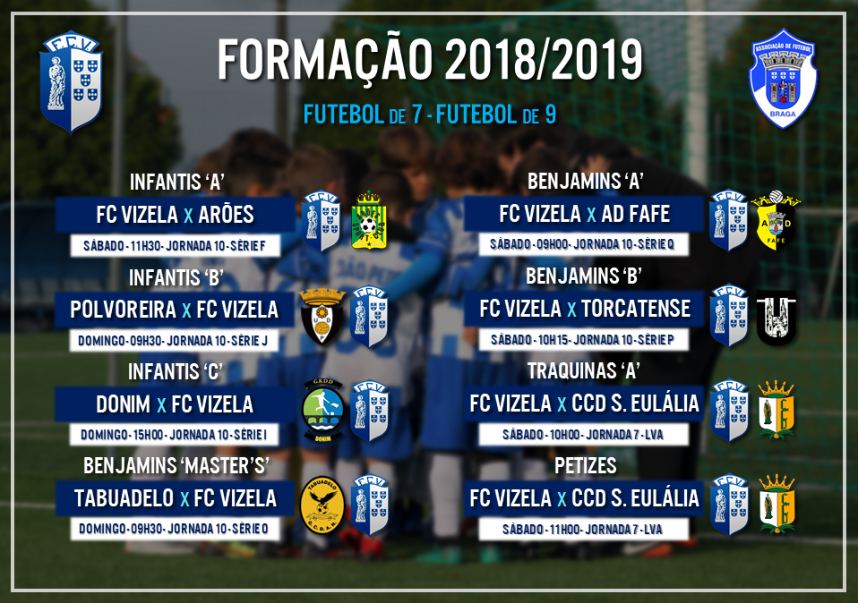 Agenda desportiva dos mais novos