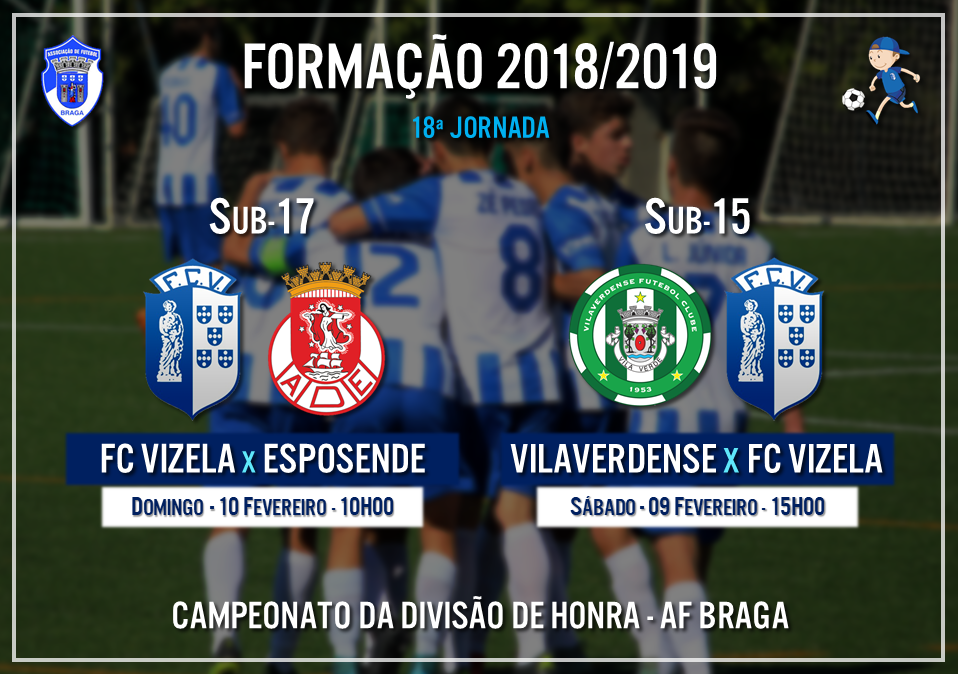 Sub-17 recebem Esposende este domingo