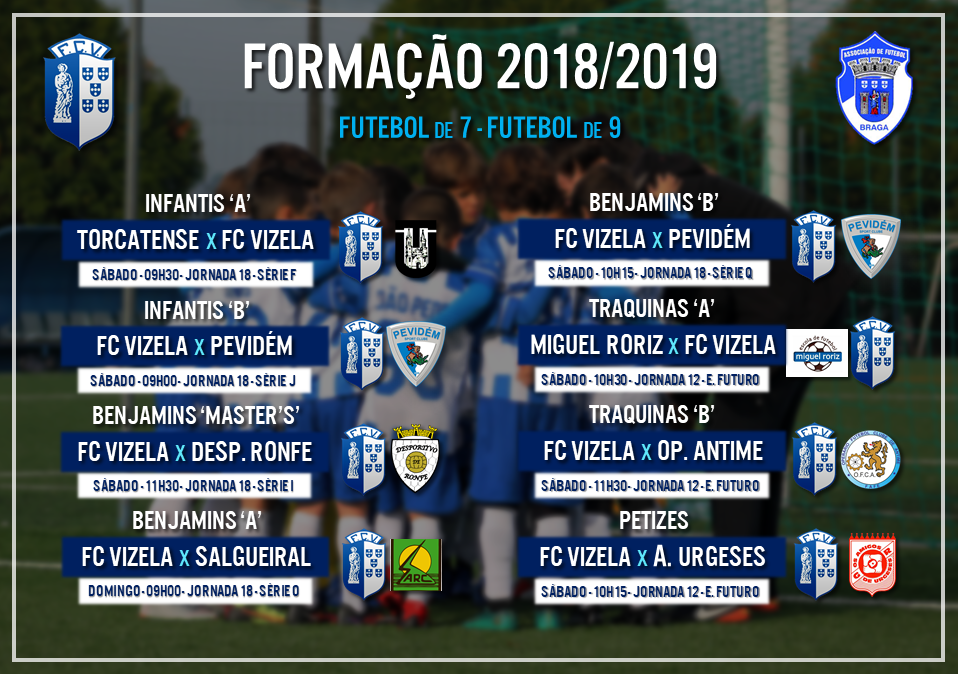 Agenda desportiva dos mais novos