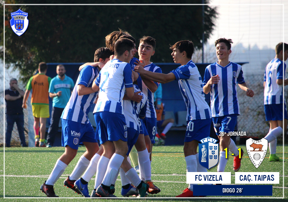 Sub-15 empataram na receção ao Caçadores das Taipas