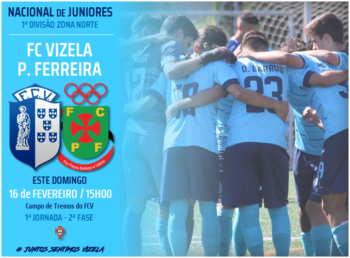 Juniores ‘A’ recebem Paços de Ferreira no domingo
